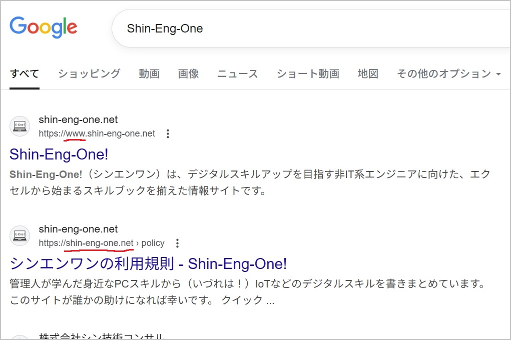 www付と無しが別サイトと認識？